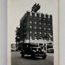 Vintage Snapshot Photograph Street View Car Buildings Hotel Cortez picture