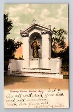 Boston, MA-Massachusetts, Chaming Statue Antique c1906 Souvenir Vintage Postcard picture