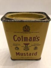Antique Colman's Mustard Tin Paris 1878 Bull’s Head 2 Oz. Made In England picture