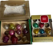 Vintage Shiny Brite Mercury Glass Ornament Balls Mini Ornaments picture