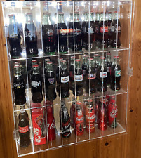 Vintage Coca-Cola Glass Bottles w/display case (24) See Description) picture