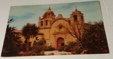 Vintage Union oil company postcard series ~ San Carlos Mission Carmel California picture