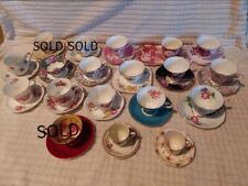 Assorted small antique/vintage China Teacups & Saucers. $20 Per Set picture