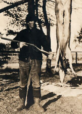 Deer Hunter Rppc Real Photo Postcard Lever Action Rifle Deer picture