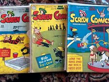 REAL SCREEN COMICS #20,24,26 {1949 DC} Vintage Golden Age Lot G/VG picture