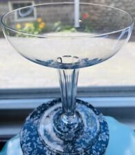 Imperial Glass Etiquette Hollow Stem Petal Cut Champagne Flute Barware Set Of 2 picture