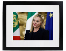 GIORGIA MELONI Prime Minister of Italy Matted & Framed Picture Photo picture