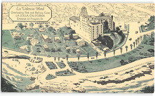 LA VALENCIA HOTEL La Jolla, CA Park & Bathing Cove c1940s Vintage Postcard picture