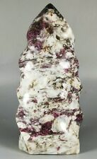RUBELLITE Pink Tourmaline Crystal in Granite Flame Orbicular Reiki Statue picture
