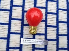 rudolph ROUND NOSE frostie santa C9 FIRE ENGINE RED LIGHT BULB 10w E17 S11 /N ew picture