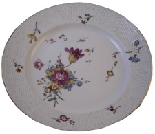 Antique 1770 18thC Frankenthal Porcelain Floral Plate Porzellan Teller German picture