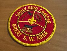 BSA, 1970’s Early Bird Camper Patch, Great Southwest Area Council picture