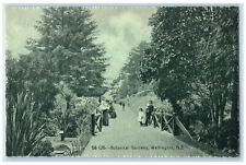 c1910 Small Bridge Botanical Gardens Wellington New Zealand Antique Postcard picture