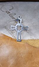 Vintage Sterling Silver 925 Cut Out Cross Pendant picture