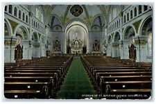 c1910's Interior Of St. Boniface Church Sioux City Iowa IA Unposted Postcard picture