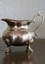 Vintage Brass Footed Creamer Pot Made In India 4