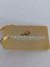 Technicolor The Greatest Name in Color Gold Tone Keyring Back Clip Accessory picture