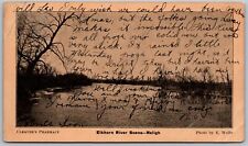 Neligh Nebraska 1906 Postcard Elkhorn River Scene picture