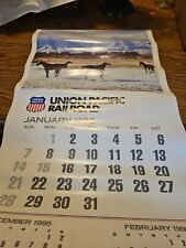 1996 Union Pacific Railroad UPRR Large Wall Calendar 1996 is the same as 2024 picture