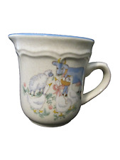 Chit Chat International China Company Stoneware Creamer Vintage Geese & Cow picture