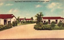 Alpine Motel - San Antonio, Texas Linen Postcard picture