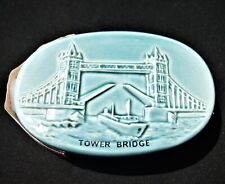 Vintage Beneagles Scotch Tower Bridge Porcelain Collectible Mini Decanter Empty picture