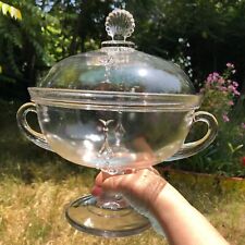 Antique EAPG Covered Compote, Ruby Pattern, LaBelle Glass 1878 picture