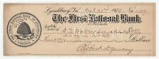 Antique Check - The First National Bank of Lynchburg, Virginia - Drawn 1914 picture