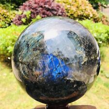 9.43LB Natural gorgeous Labrador ball quartz crystal ball specimen healing 1329 picture