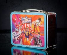VINTAGE 1978 NFL Metal Lunchbox AFC NFC FOOTBALL No Thermos picture