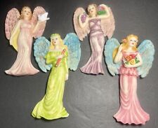 Angels Muses Goddesses Figurines Classical Wall Hangers Resin Plaques Lot Of 4 picture