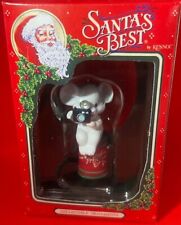 1991 Santa's Best Mouse Camera Collectible Christmas Ornament in Original Box picture