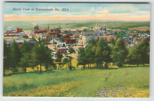 Postcard Linen Aerial View of Shenandoah, PA picture