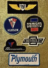 Vintage Automotive Patch Lot of 6  ~ CHEVROLET BARRACUDA HUDSON PLYMOUTH COUGAR picture
