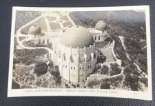 c1935 RPPC Griffith Observatory Aerial View Los Angeles Mt Hollywood Frashers picture