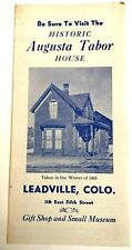 1940s Augusta Tabor House Leadville Colorado CO Advertising Travel Brochure  picture