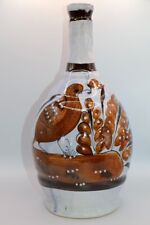 Vintage Tonala Quail Bird Pottery Decanter Jug Hand Made -Artist Signed- 13.25