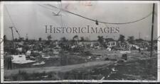 LARGE 1946 Press Photo Cops Guard vs Vandals Tornado Destroyed Neighborhood picture