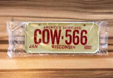 Vtg, New Post Cereal Wheaties 1979 Wisconsin License Plate America's Dairyland picture