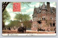 Sherbrooke Street Montreal, Horses, Buggy  Canada Private Postcard 1905 picture