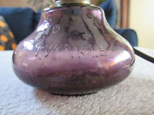 Antique TWINKLE Lamp – Purple Glass & Embossed Stars – Electrified picture