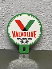 Valvoline Racing Oil Metal Plate Topper Sign Garage Sales Service Gas Automotive picture