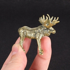 Handmade retro bronze reindeer statues with a brand new ancient style picture