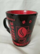  Mr Coffee Mug Cups Stoneware  Black & Red Delicious Coffee picture