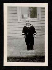 CUTEST BABY SAILOR OUTFIT OLD/VINTAGE PHOTO SNAPSHOT- M269 picture