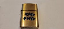 Nice Working  Advertising Vintage Cigarette Lighter Supreme Brass Silly Putty  picture
