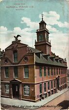 State House Boston MA From McPhail Piano Co. Divided Postcard c1910 picture