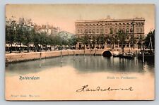 Rotterdam Netherlands Post Office ANTIQUE Postcard Nieuwe Maas River picture
