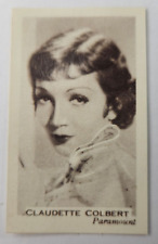 1936 Facchino's Cinema Stars Food Issue #10 Claudette Colbert picture