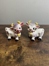 Vintage Elsie The Purple Cow Anthropomorphic Salt and Pepper Shakers Japan 1950s picture